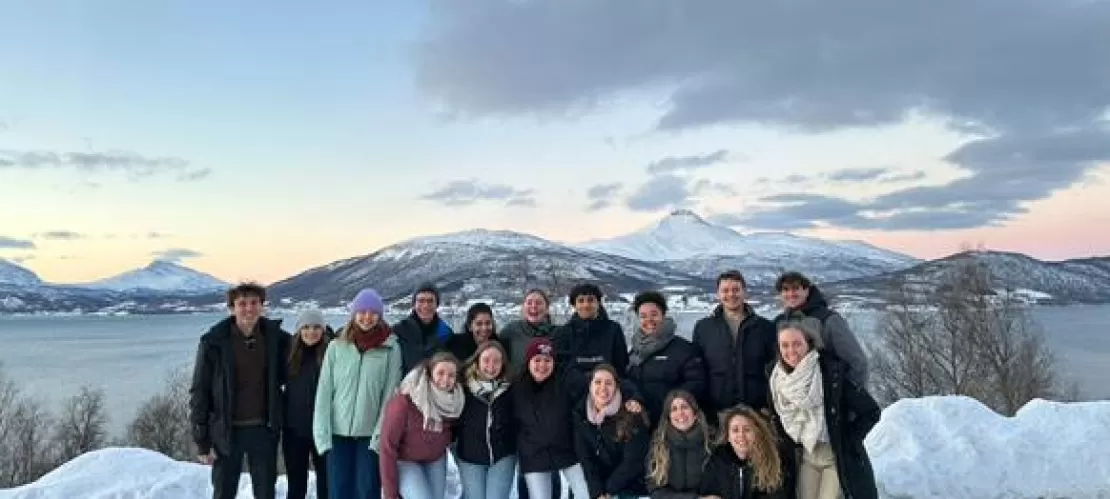 Riccardo and his Erasmus friends in Finland