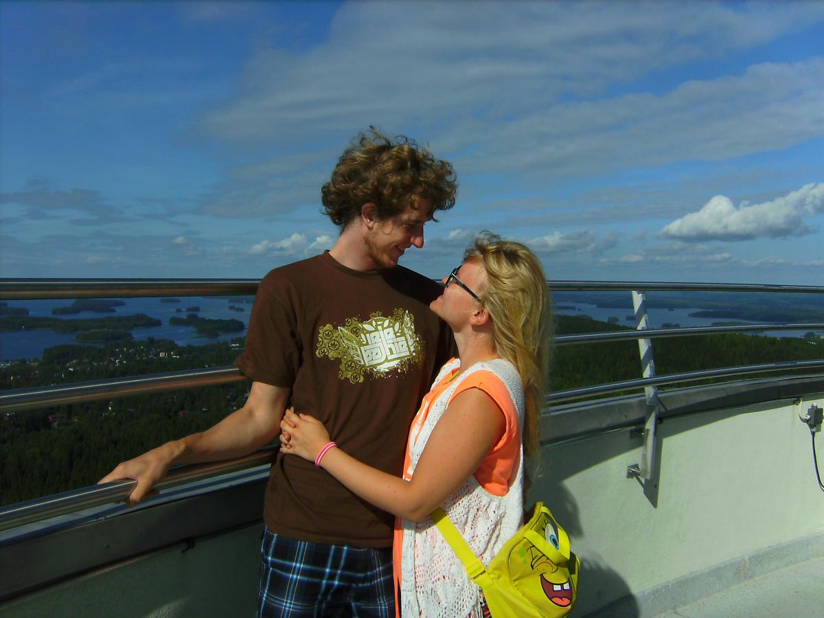 Marianna and Marcel on a boat