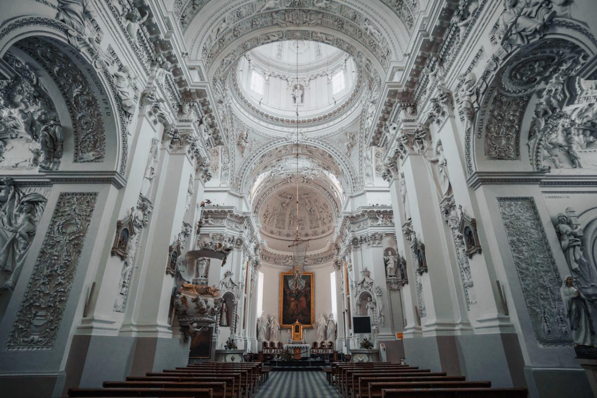 inside a church