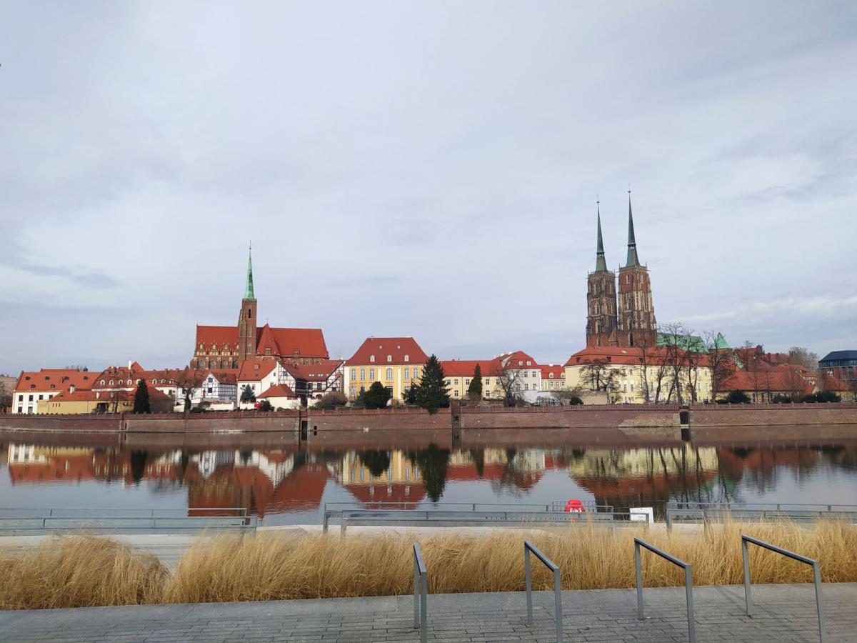Wrocław, view by the Odra river