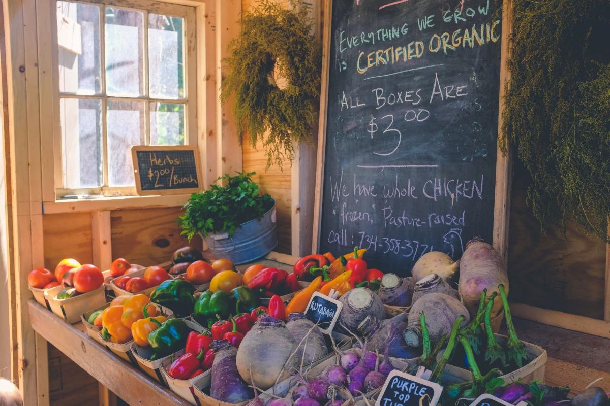 vegetables in local market