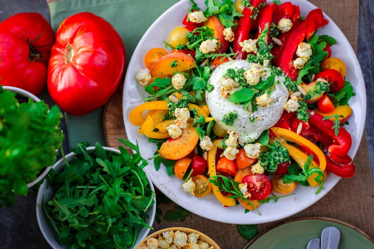 plate of vegetables