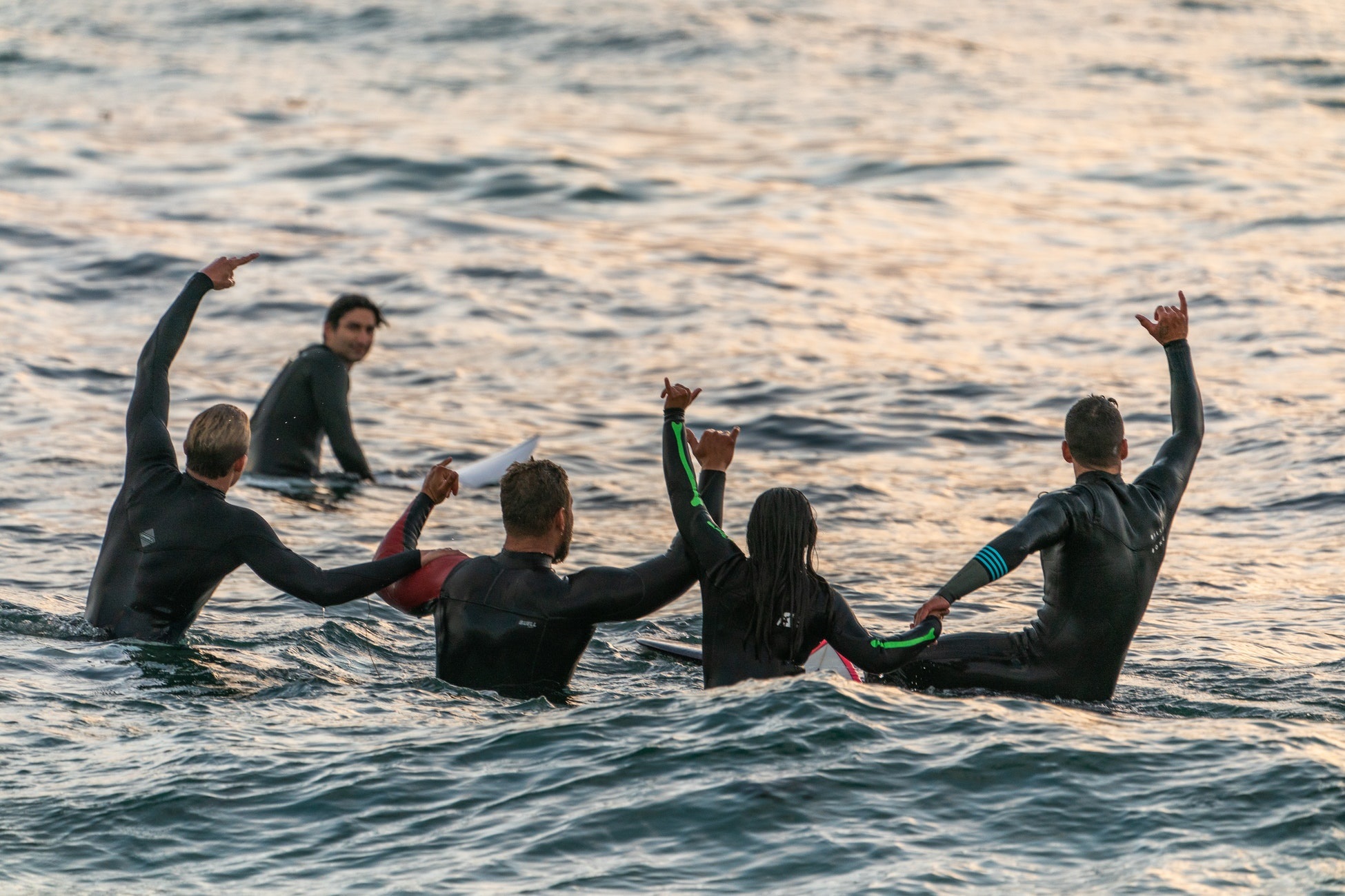 people swimming