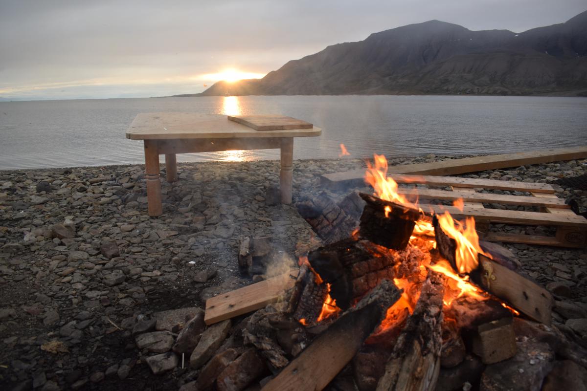 bonfire on the beach