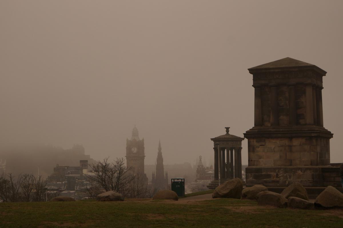 cloudy city view