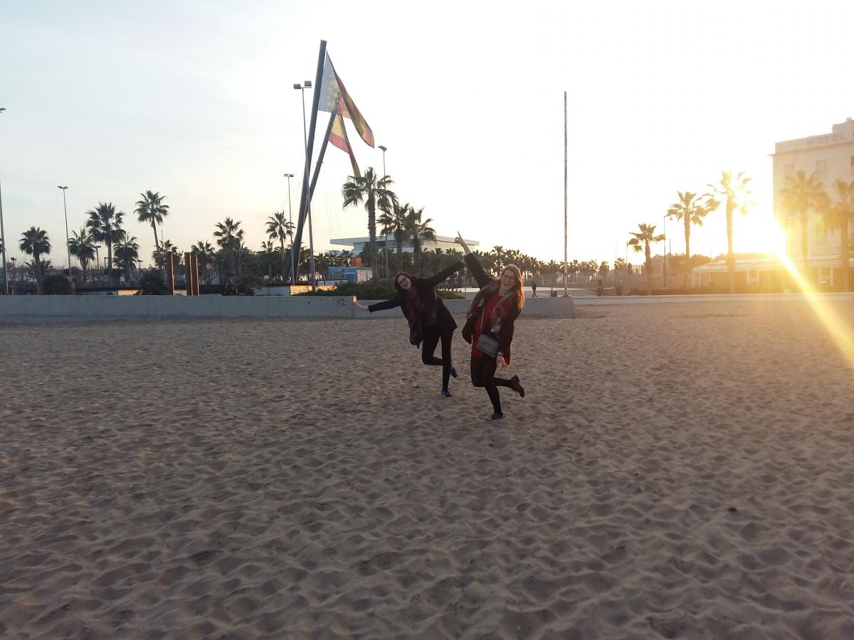 friends at the beach