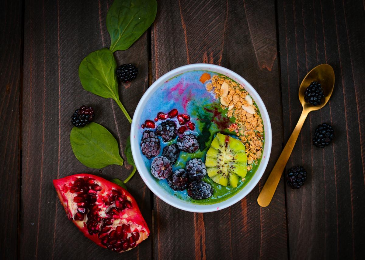 bowl of muesli and fruits