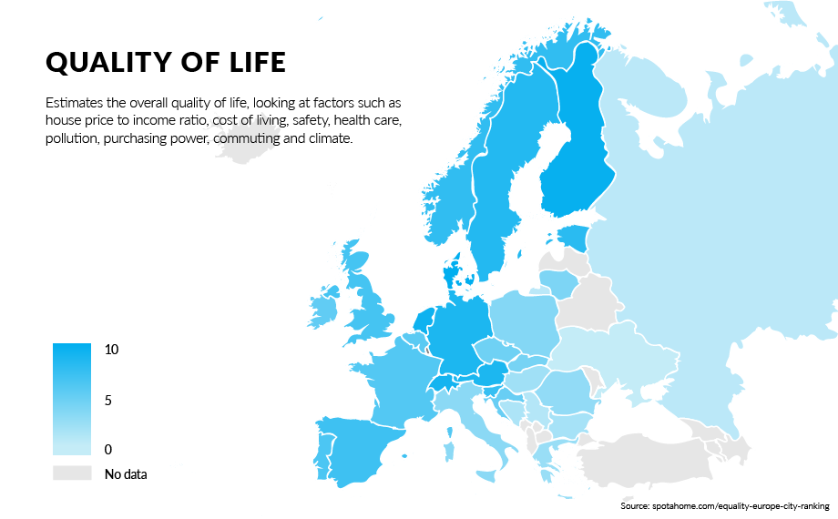 Equality in Europe infographics