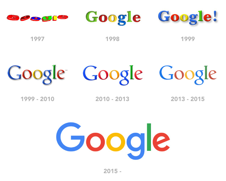 different google logos