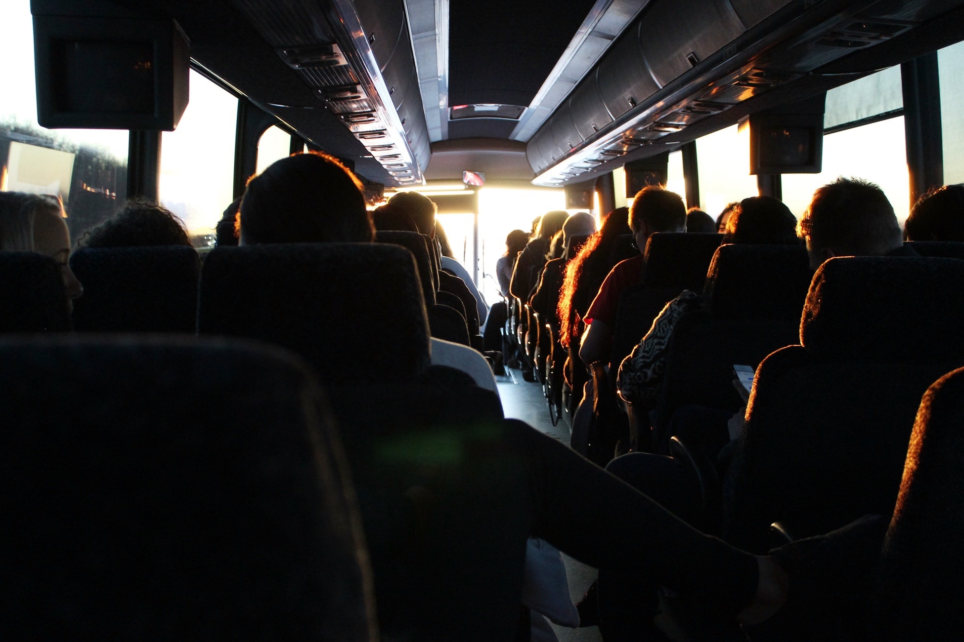 people in bus