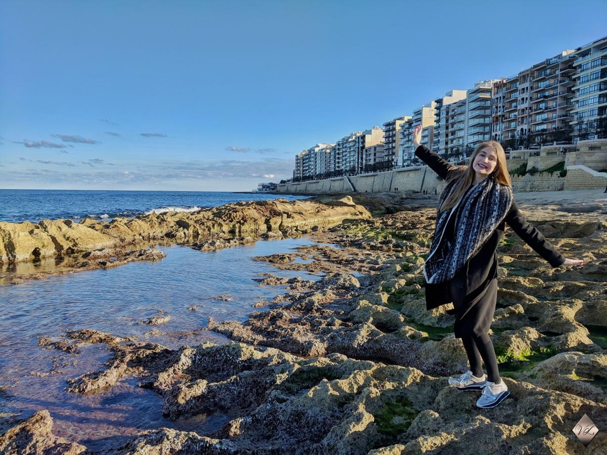 woman at beach