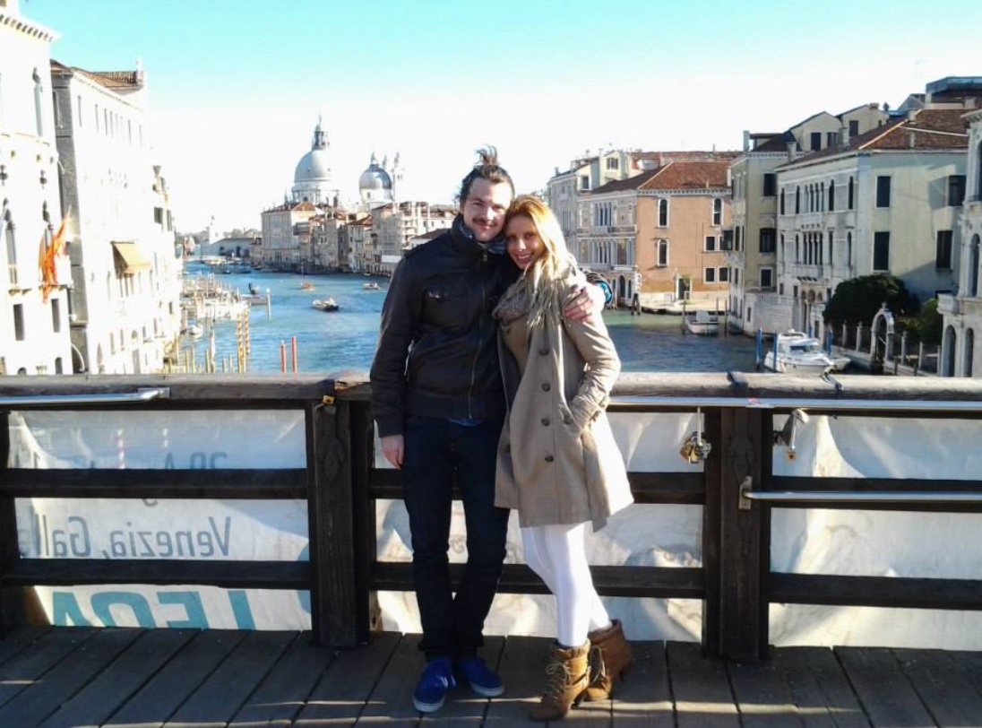 couple on bridge