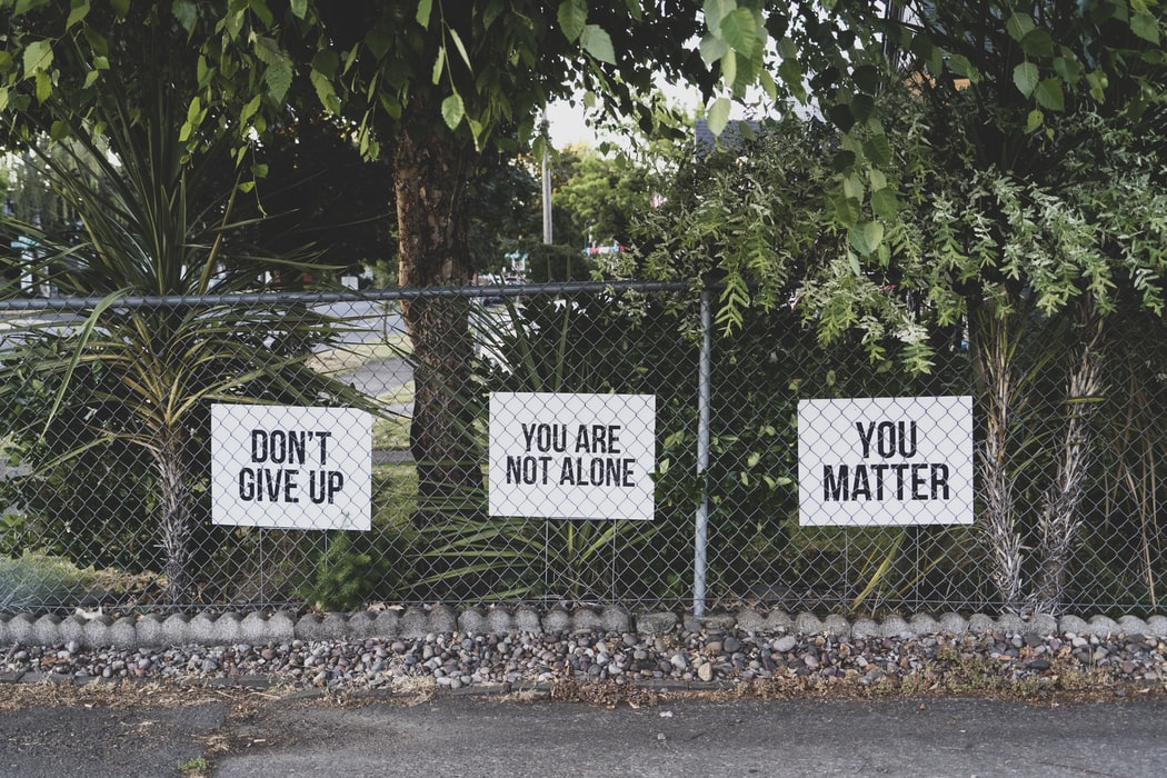 fences with signs