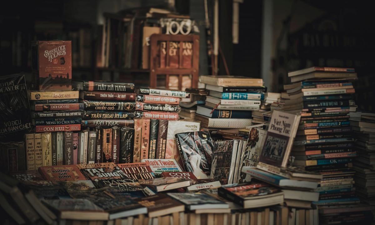 pile of books