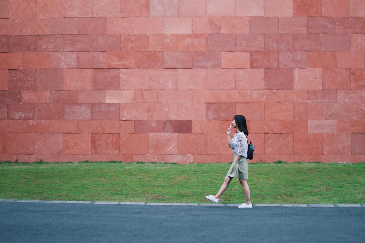 woman walking