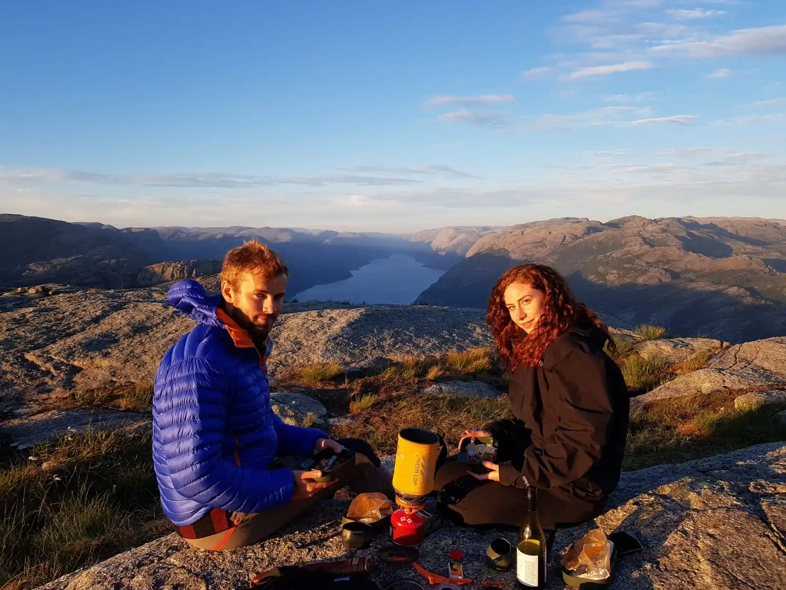 Barbara and Peder on a trip in Norway