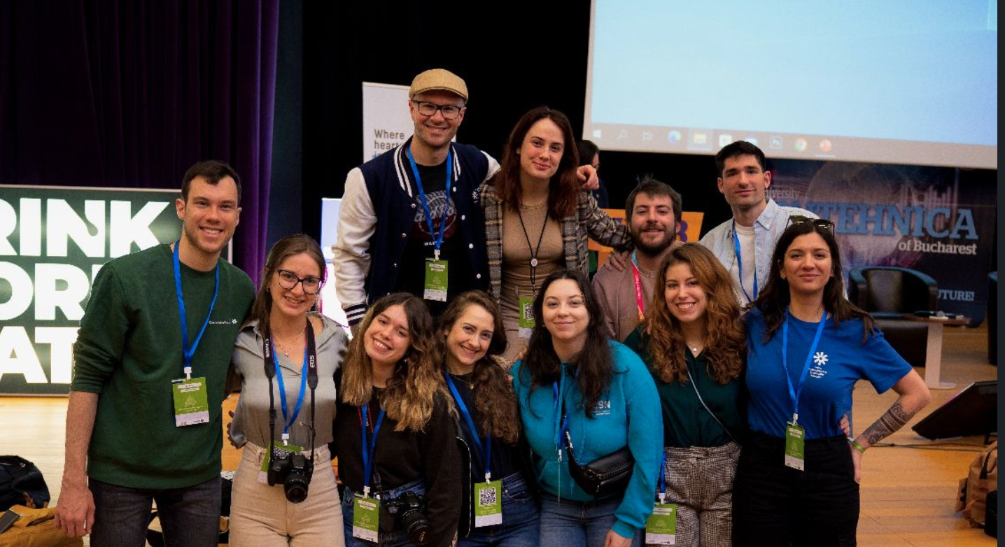 A group of people posing for a photo.