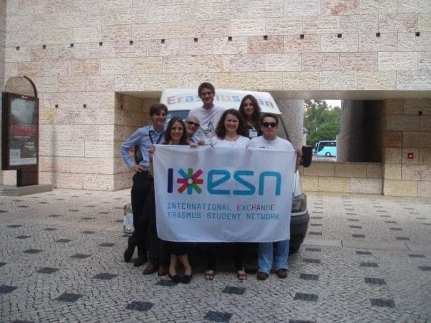 Sara with the ESN International Board in Lisbon