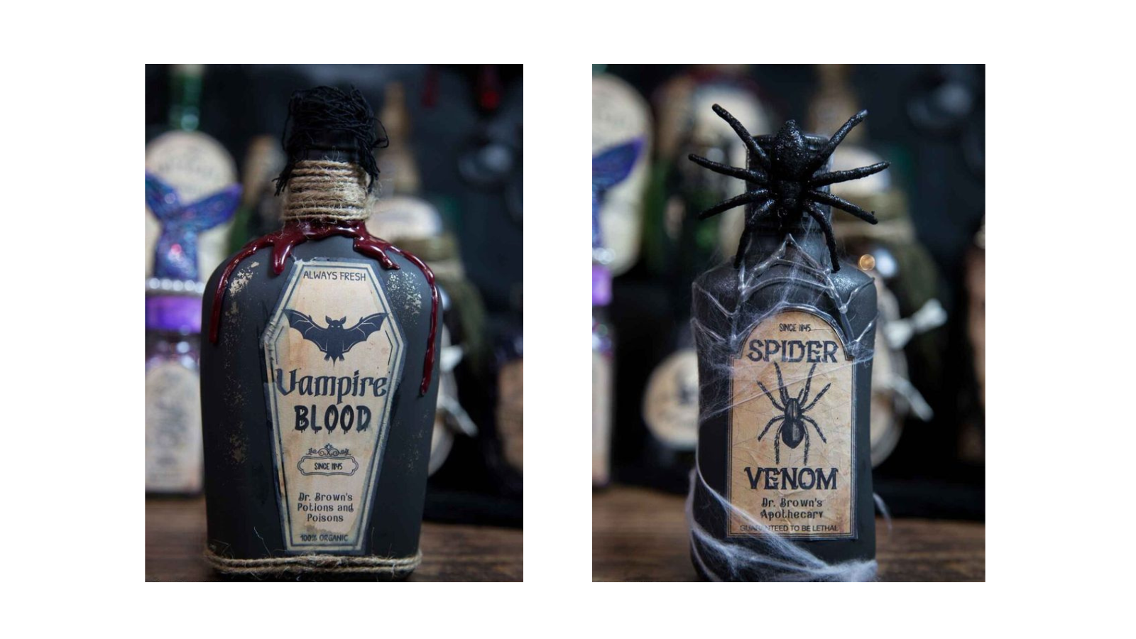 Halloween decorative potions