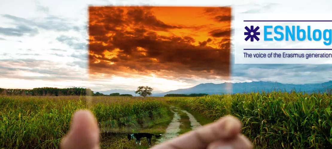 field view through a glass