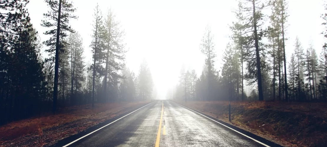 long exposure photo of empty roadway