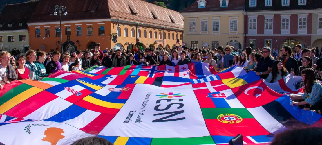 Halloween in Transylvania Flag Parade.