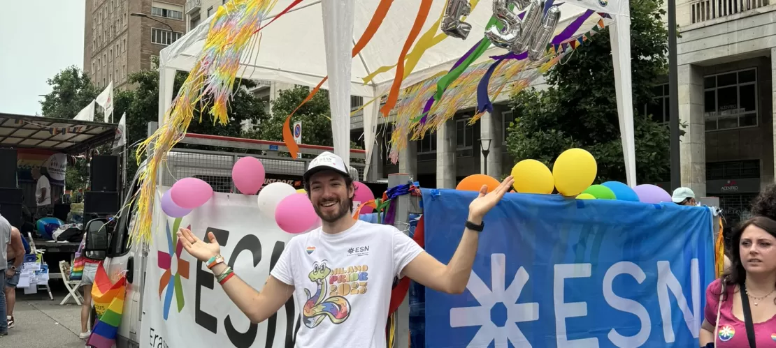 ESN Italy's truck for the pride parade