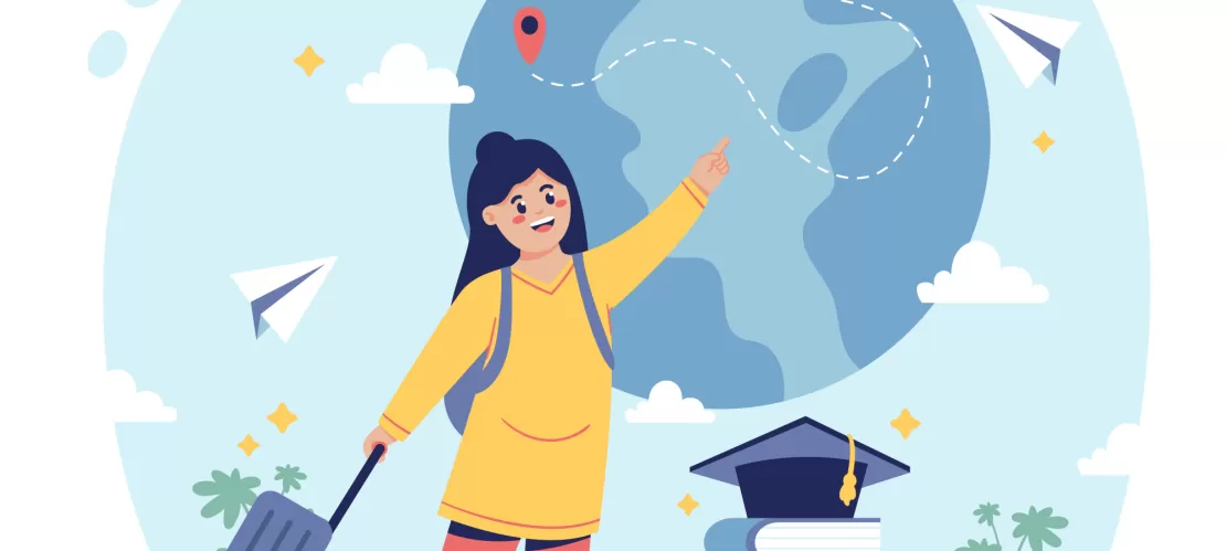 Infographic of studying abroad