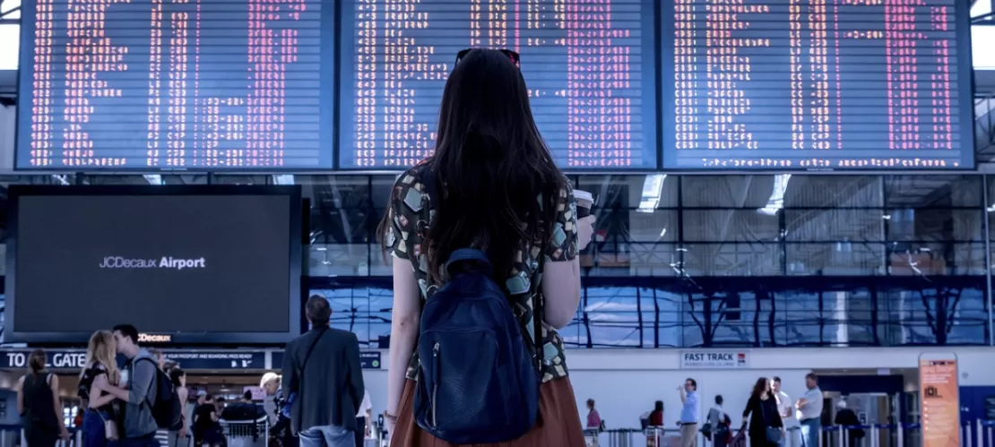Girl at the aiport