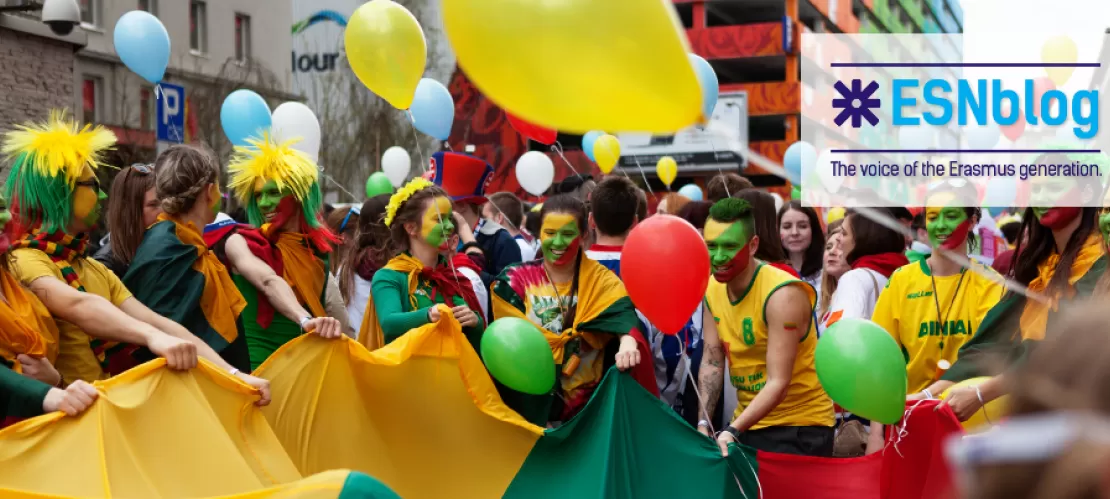 people with flags and their faces painted