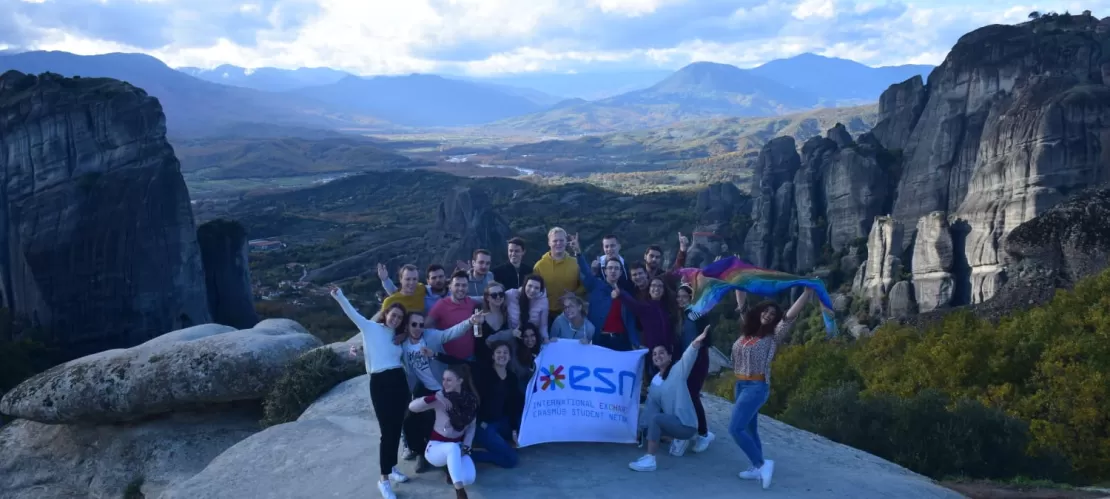 group of people in a mountain