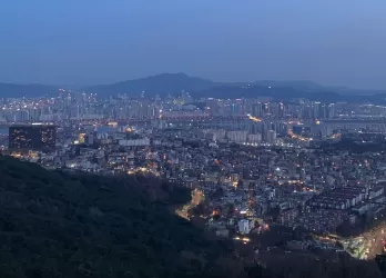 The city of Seoul during nightime