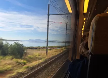 Picture of my train views in the middle of my journey