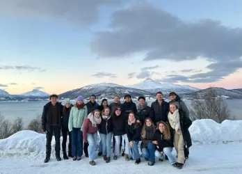 Riccardo and his Erasmus friends in Finland