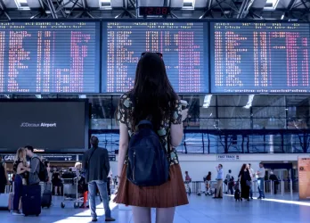 Girl at the aiport