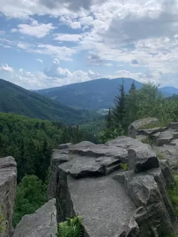 Rocky hills in Czech Republic